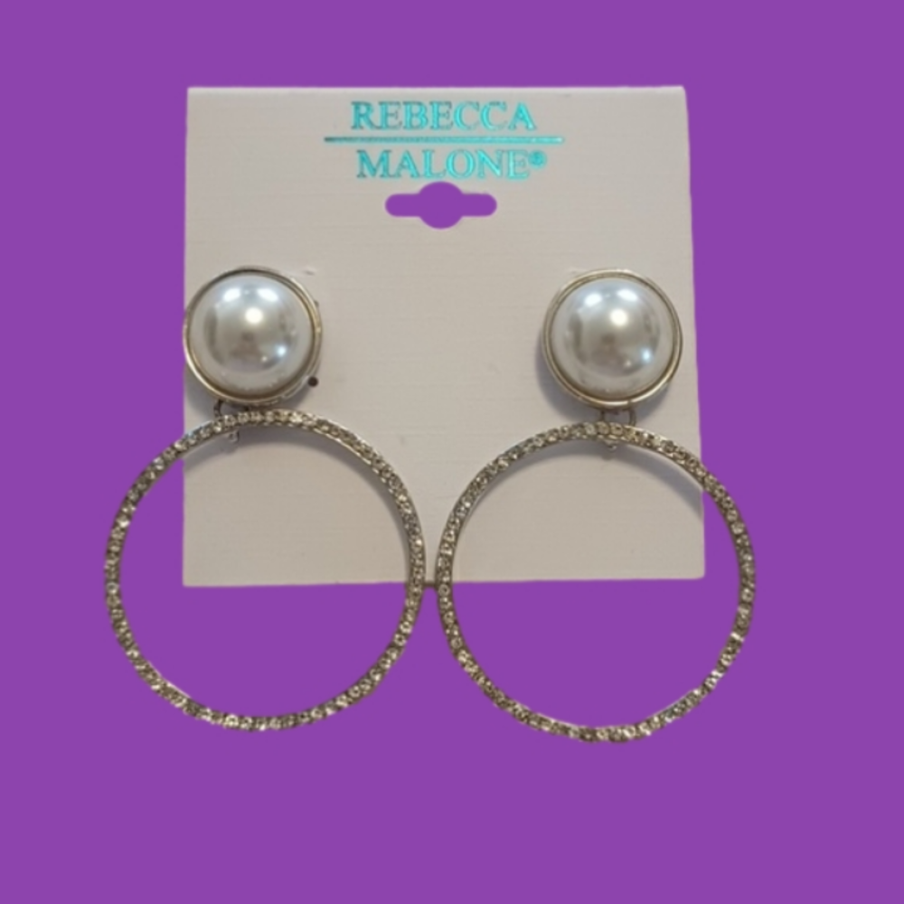 5 for $25 faux pearl and crystal earrings NWT